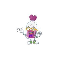 Sticker - cartoon character of Geek purple potion design