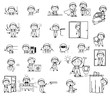 © TheToonCompany - Drawing of Cartoon Serviceman Character - Set of Concepts Vector illustrations