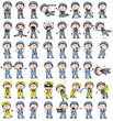 © TheToonCompany - Cartoon Repairman Character Poses - Set of Concepts Vector illustrations