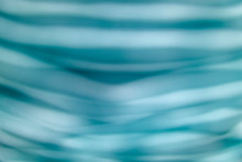 Horizontal Strip Delicate Blue Blurred Wave Abstraction, Pattern, Horizontal Frame Background, Close-up, Top View, Copy Space