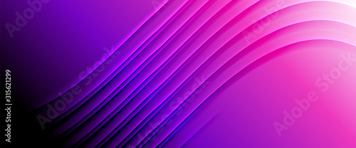 Rainbow fluid gradient background with abstract lines. Colorful geometric bac...