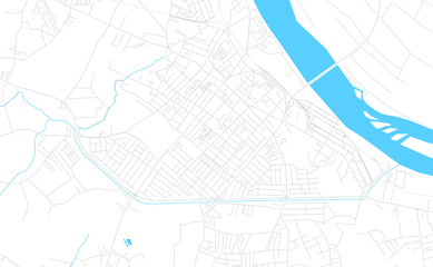  Sabac, Serbia bright vector map