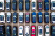 Aerial of Parked Cars
