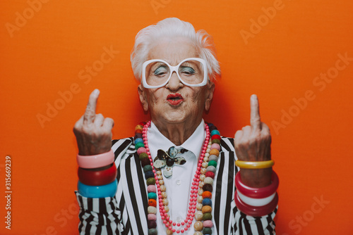 Fotografía Funny grandmother portraits