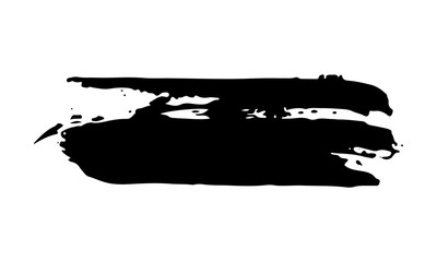 Wall Mural - brush stroke hand drawn grunge texture vector illustration isolated on white background