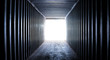 © Siwakorn1933 - Abstract background, an empty inside shipping container