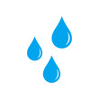 Vector illustration of water drop vector icon. Isolated.