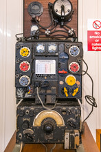 Old World War 2 Communication Equipment On Display In A Museum In England