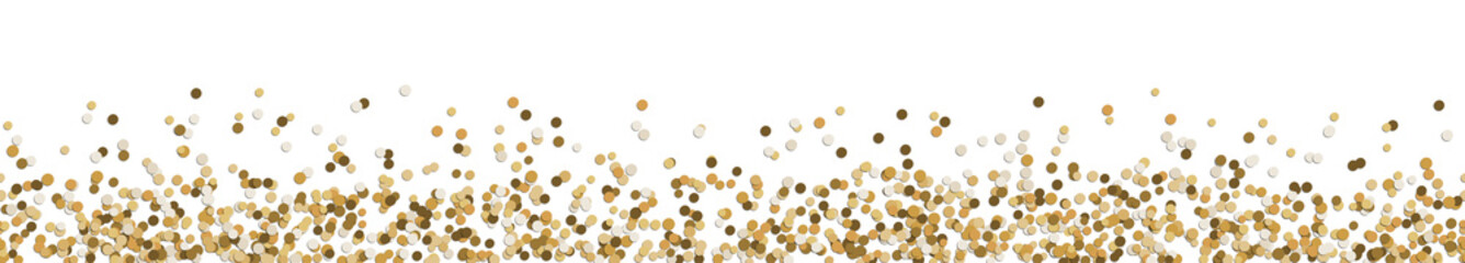 Wall Mural - colored confetti on lower border with free space for text