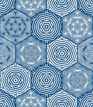 Abstract Seamless Geometric Pattern. Some Forms Smoothly Transform Into Other Forms. Kaleidoscope Of Lines And Angles.