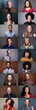 © Djomas - Different portraits of people in front of a background
