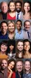 © Djomas - Different portraits of people in front of a background