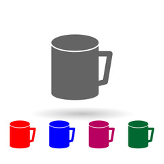 Wall Mural - Cup multi color icon. Simple glyph, flat vector of web icons for ui and ux, website or mobile application