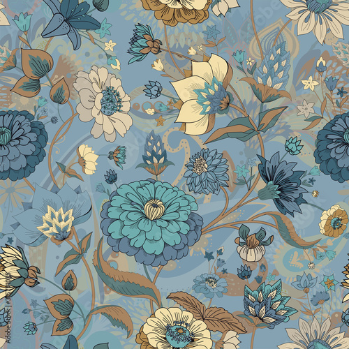Dekoracja na wymiar  kwiatowy-bezszwowy-oryginalny-wzor-w-stylu-vintage-paisley