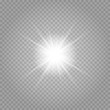 © timchig - Vector transparent sunlight special lens flash light effect.front sun lens flash. Vector blur in the light of radiance. Element of decor.