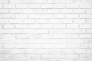  White brick wall texture background in room at subway. Brickwork stonework interior, rock old clean concrete grid uneven abstract weathered bricks tile design, horizontal architecture wallpaper.