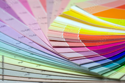 Fotomural Color print of pantone statistics offset scale