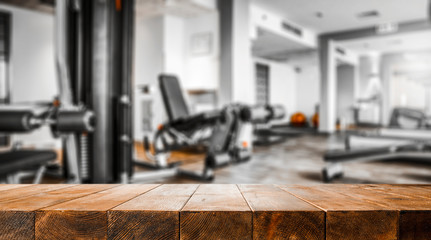 Wall Mural - desk of free space and gym interior