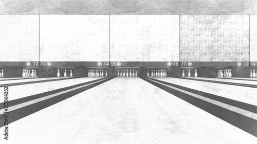 ボーリング場 人あり イラスト5 50 Stock Illustration Adobe Stock