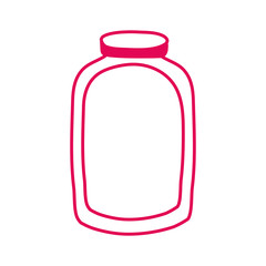 Sticker - mason jar bottle isolated icon