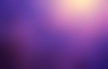 Background Purple Blur Decorated Shine On Top. Golden Glow Abstract On Deep Violet Empty Illustration. Dark Lilac Defocused Pattern.
