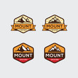 © SejalanArt - Set of vintage mountain logo vector, icon, symbol, illustration design template