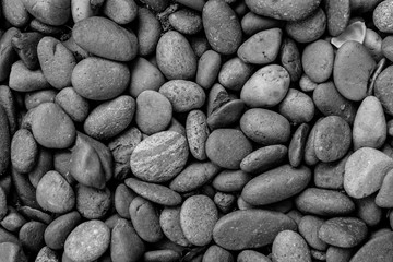 black pebble stone background 