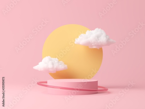 Abstract background, mock up scene geometry shape podium for product display....