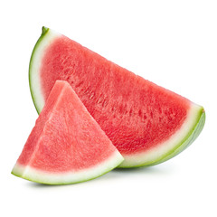 Sliced of watermelon isolated on white background. Watermelon isolated on white