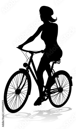 Bicyclist riding their bike...