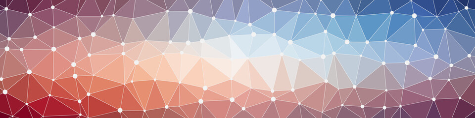 Abstract Low Polygon gradient Generative Art background illustration