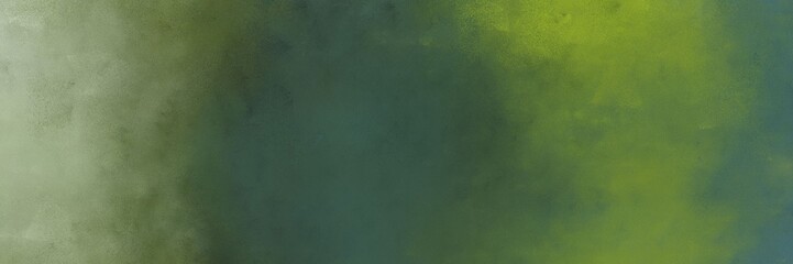 horizontal abstract painting background graphic with dark olive green, dark sea green and pastel brown colors and space for text or image. can be used as header or banner