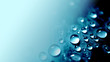 Leinwandbild Motiv vivid blue water drop texture background for cold , freshness and drinking concept