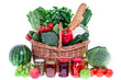 Fresh gesundes Obst Gemüse als Panorama Hintergrund