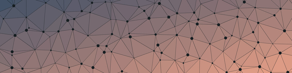 Abstract Low Polygon gradient Generative Art background illustration