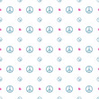 Peace day elements seamless pattern background. Clothing