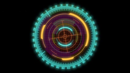 Scope. Set of HUD Elements. Modern ART design element 