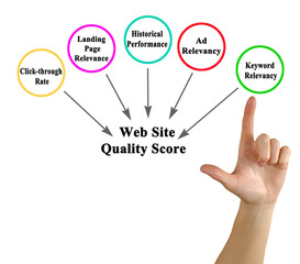 Wall Mural - Elements of Web Site Quality Score