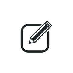 Fototapete - Edit text icon template color editable. Edit symbol vector sign isolated on white background illustration for graphic and web design.