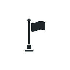 Leinwandbilder - flag icon template color editable. flag symbol vector sign isolated on white background illustration for graphic and web design.