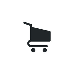Aufkleber - Shop basket icon template color editable. Trolley, shopping cart symbol vector sign isolated on white background illustration for graphic and web design.