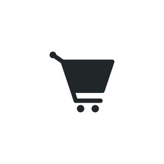 Poster - Shop basket icon template color editable. Trolley, shopping cart symbol vector sign isolated on white background illustration for graphic and web design.