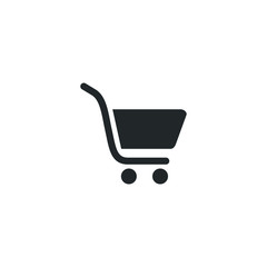 Aufkleber - Shop basket icon template color editable. Trolley, shopping cart symbol vector sign isolated on white background illustration for graphic and web design.