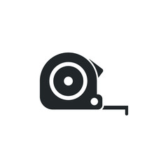 Aufkleber - Measurement tape icon template color editable. Tape measurement symbol vector sign isolated on white background illustration for graphic and web design.