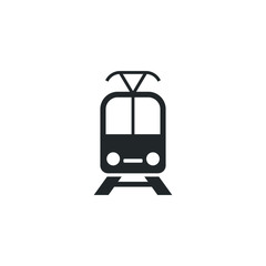 Leinwandbilder - train icon template color editable. train transportation symbol vector sign isolated on white background illustration for graphic and web design.