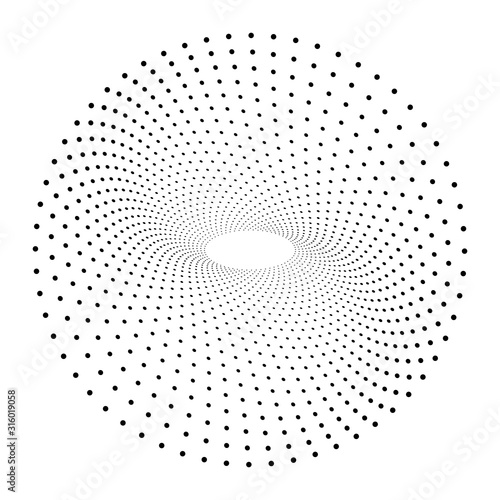 Dekoracja na wymiar  streszczenie-kolo-czarnych-kropek-efekt-poltonow-nowoczesne-tlo-wektor-wzor