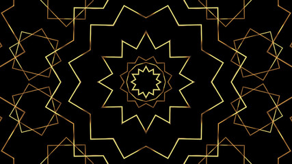 Wall Mural - 20s retro style. abstract art deco style linear geometric gold pattern 1920s vintage background.