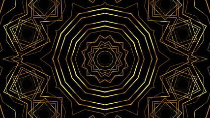 Wall Mural - 20s retro style. abstract art deco style linear geometric gold pattern 1920s vintage background.