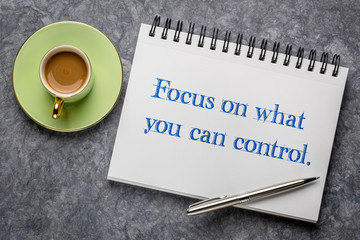 Wall Mural - Focus on what you can control