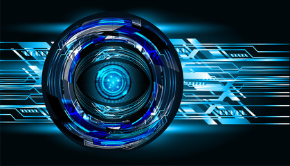 Blue cyber circuit future technology concept background